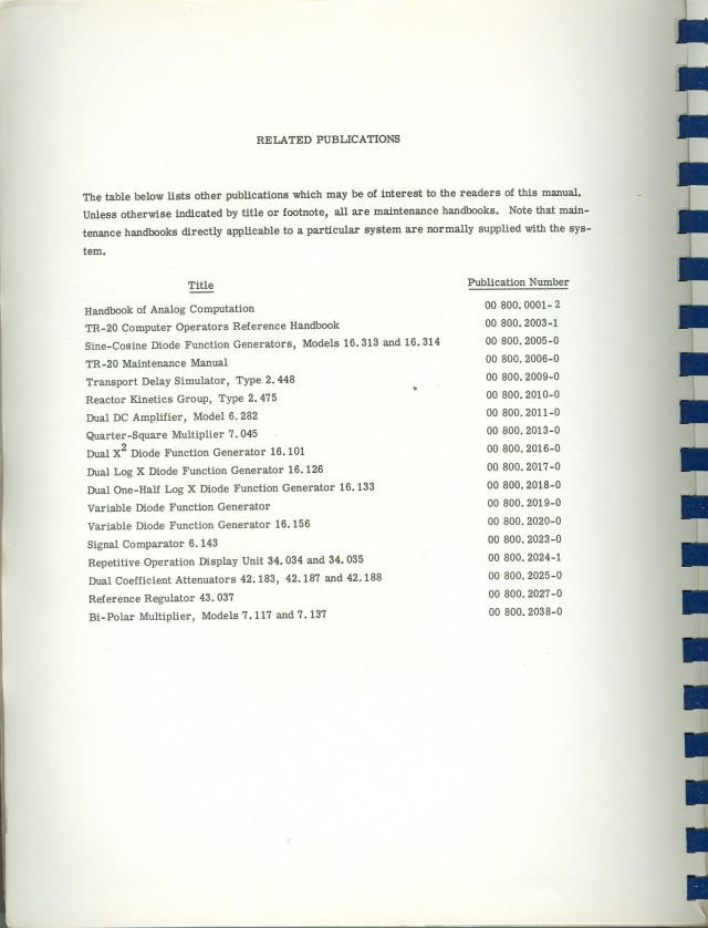 A list of other EAI publications related to this manual.