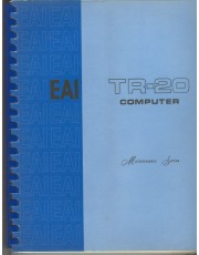 A view of the vintage Electronic Associates Inc. TR-20 Manual an important part of computer history