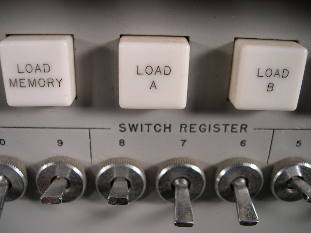 Switch register close-up.