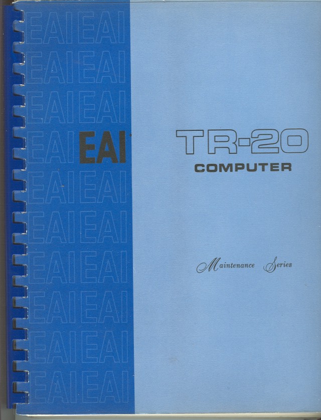Cover of the TR-20 Maintenance Manual.
