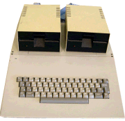 A view of the vintage Tektronix Apple II an important part of computer history